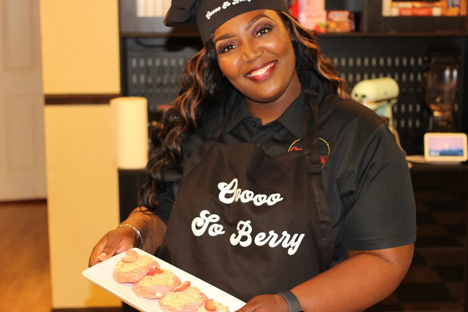 Ornisha making treats